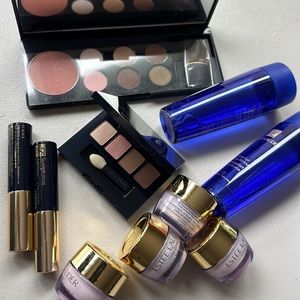 Estée Lauder 10 pc set eyeshadow mascara face cream w/bag